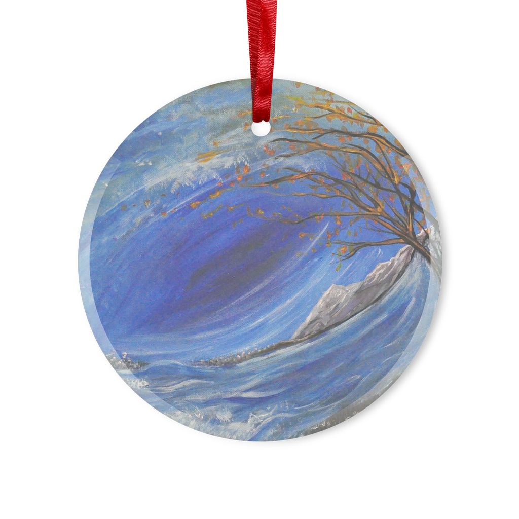 HOLY SPIRIT Glass Hanging Ornament