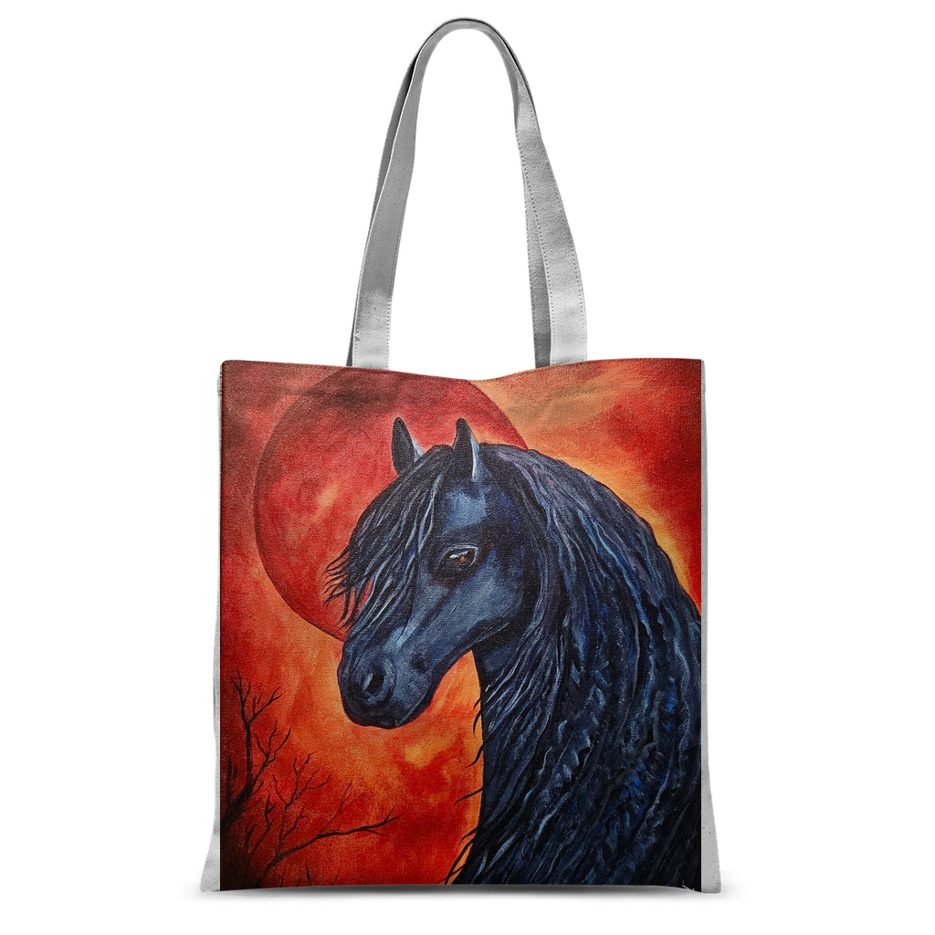 Black Horse Classic Sublimation Tote Bag