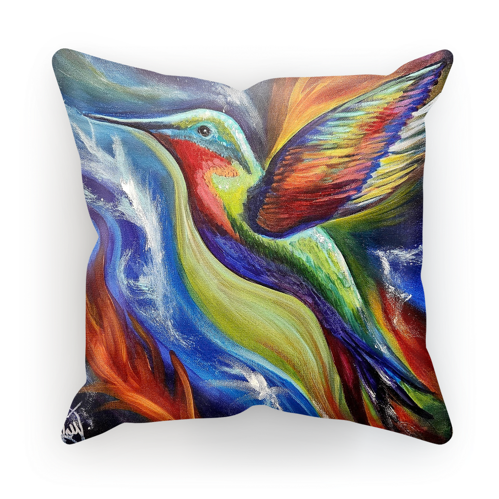 Humming Bird Sublimation Cushion Cover