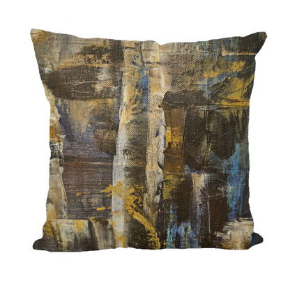 Abstract Cross Throw Pillow with Insert