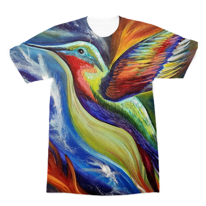 Humming Bird Premium Sublimation Adult T-Shirt
