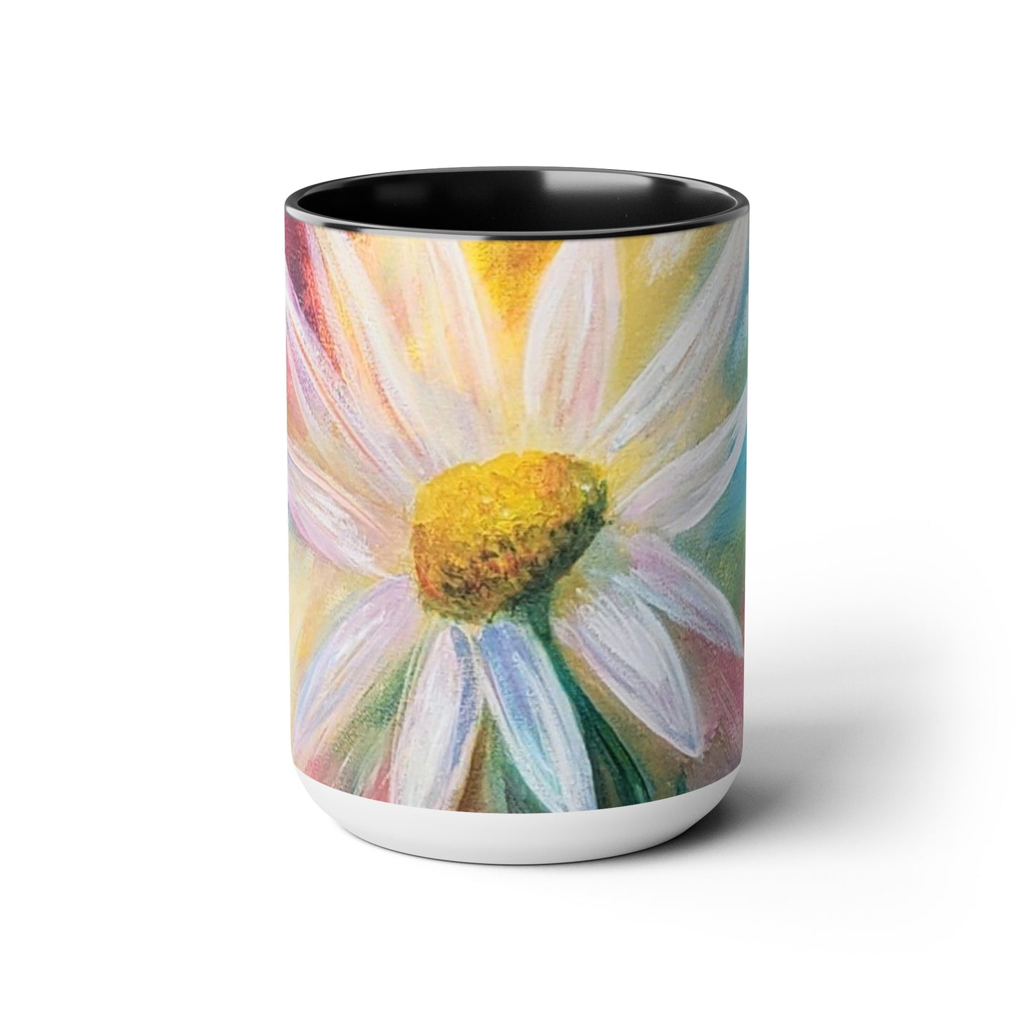 Two-Tone Coffee Mugs, 15oz