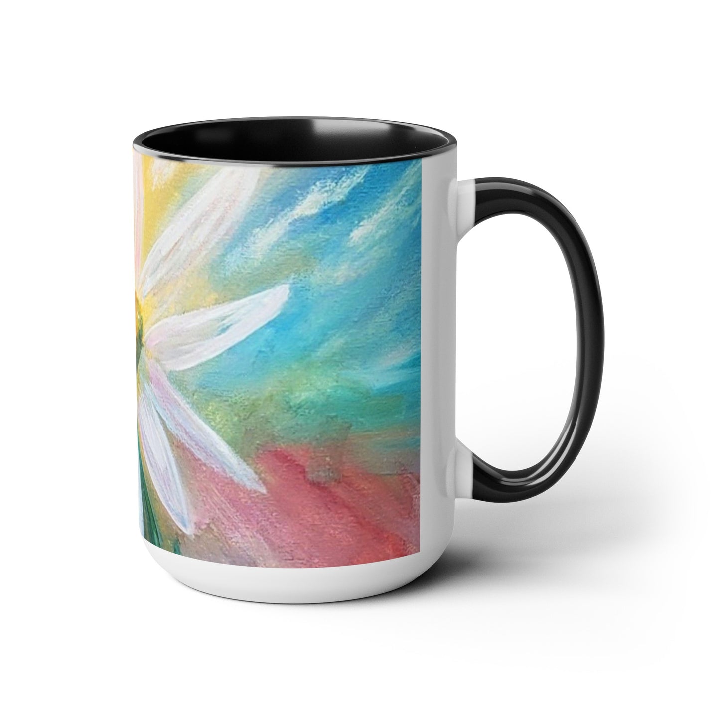 Two-Tone Coffee Mugs, 15oz