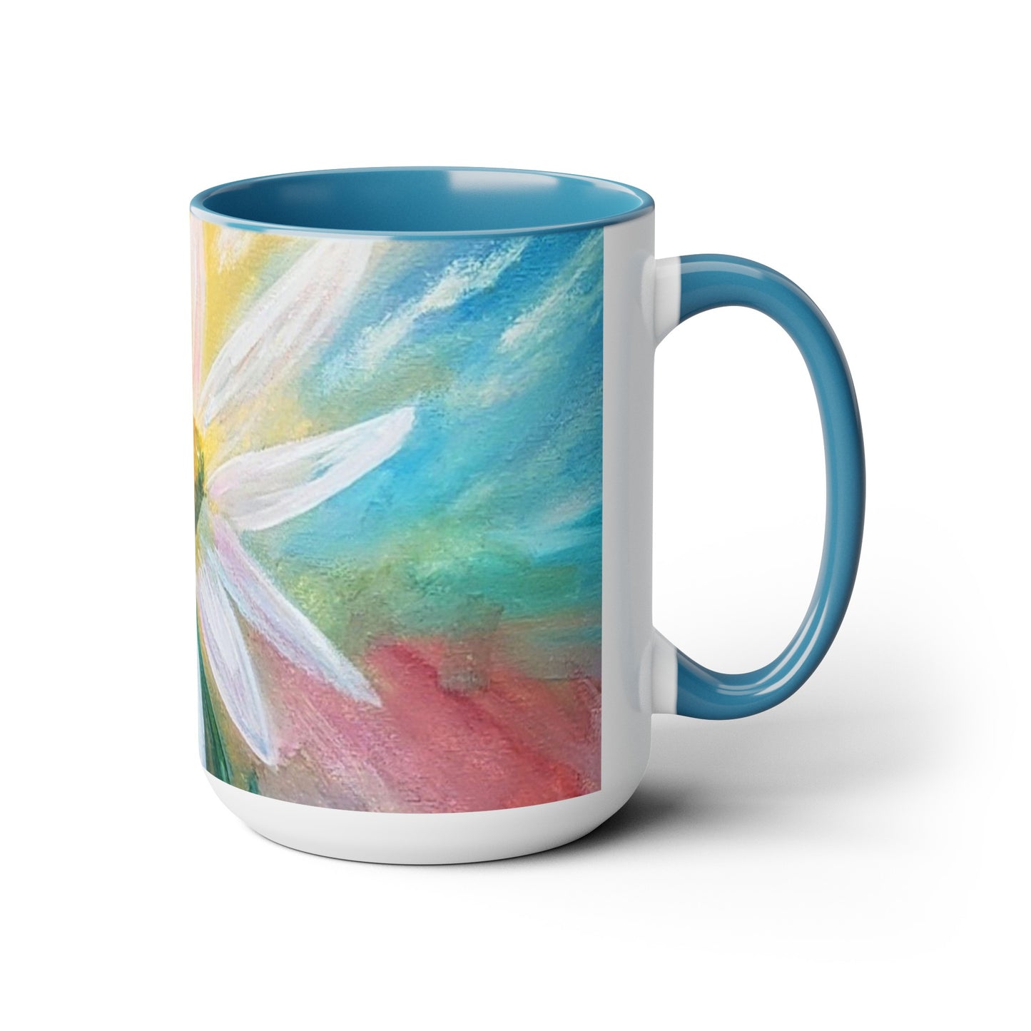 Two-Tone Coffee Mugs, 15oz