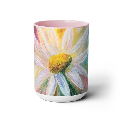 Two-Tone Coffee Mugs, 15oz