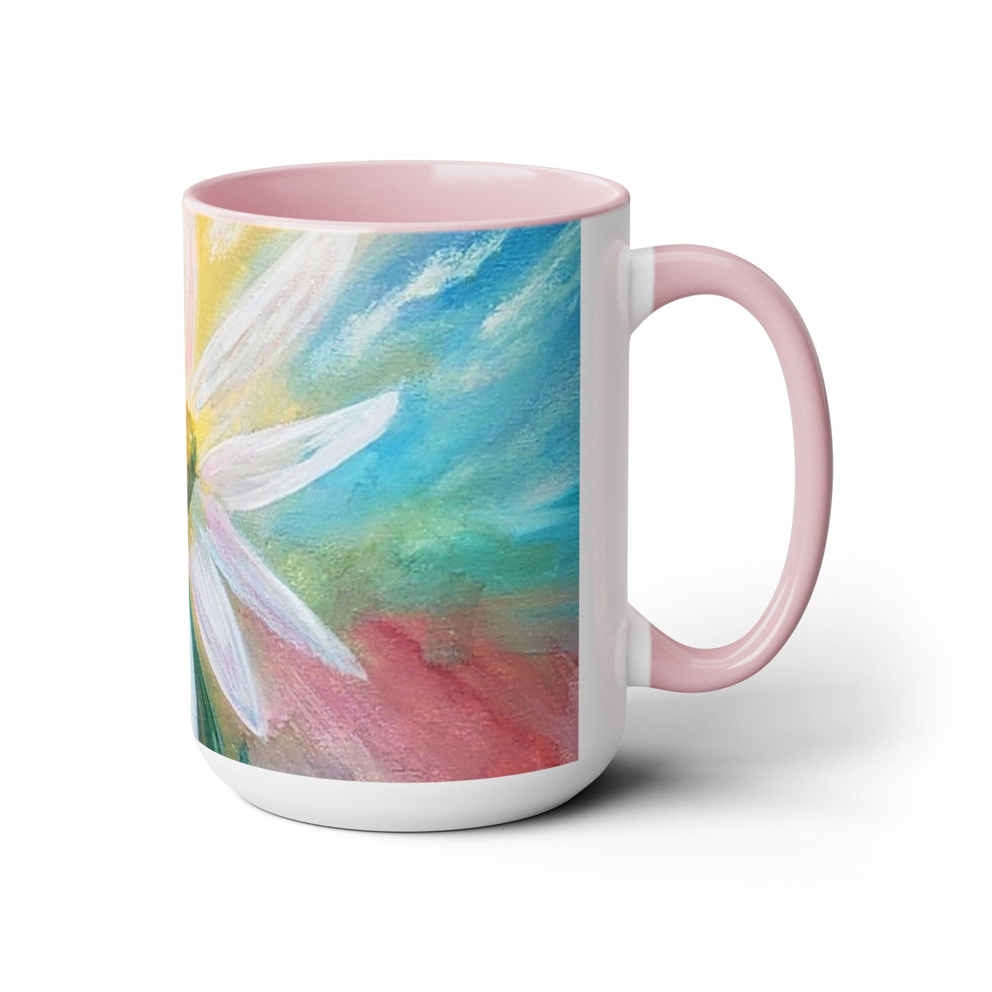 Two-Tone Coffee Mugs, 15oz