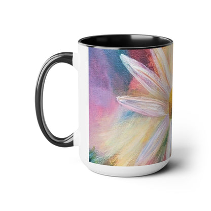 Two-Tone Coffee Mugs, 15oz