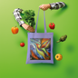 Humming Bird Shopper Tote Bag