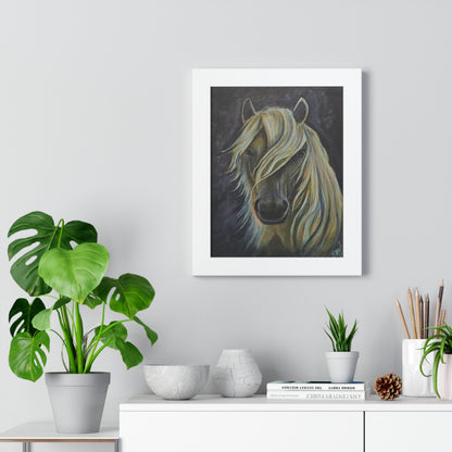 Framed Vertical Poster Pale Horse