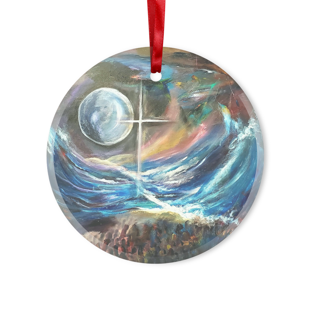 Heaven Bound Glass Hanging Ornament