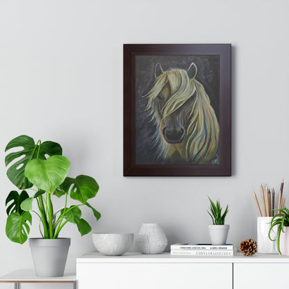 Framed Vertical Poster Pale Horse