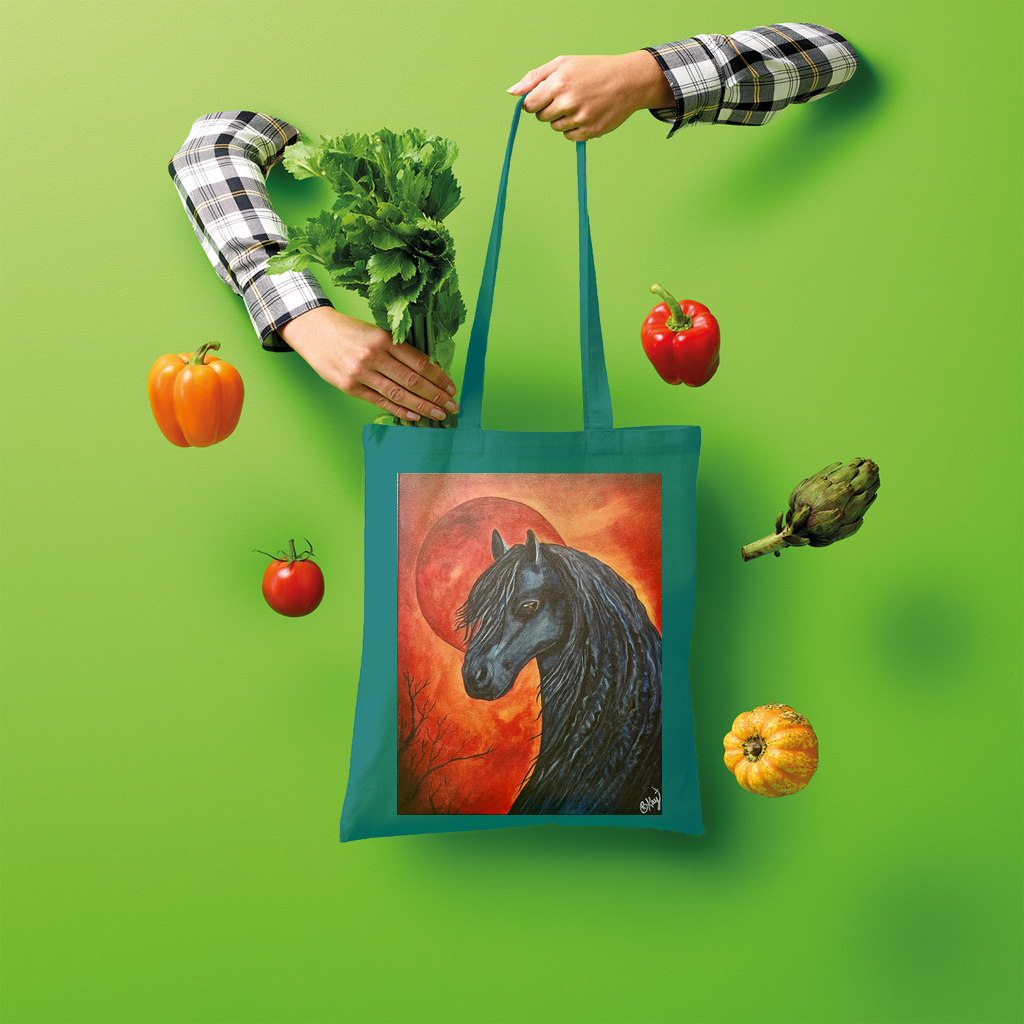 Black Horse Shopper Tote Bag