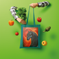 Black Horse Shopper Tote Bag