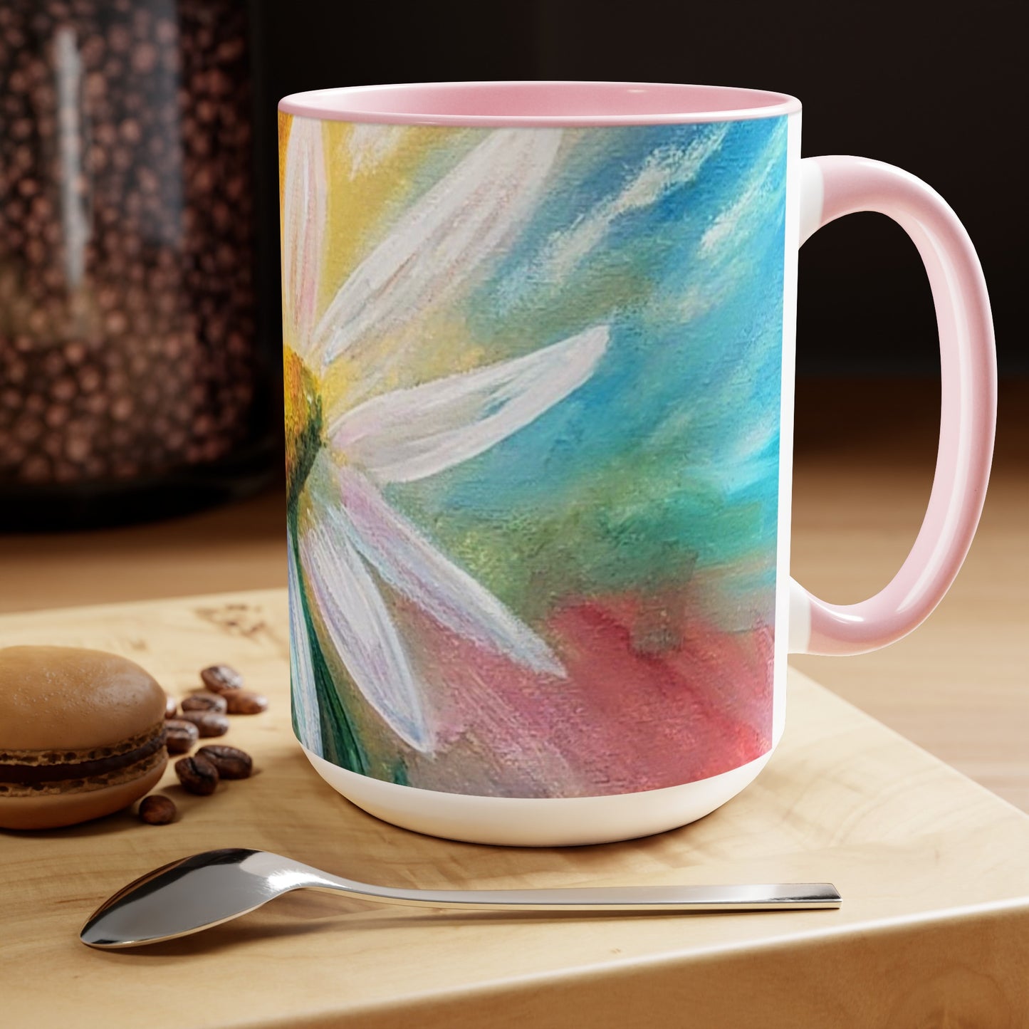 Two-Tone Coffee Mugs, 15oz