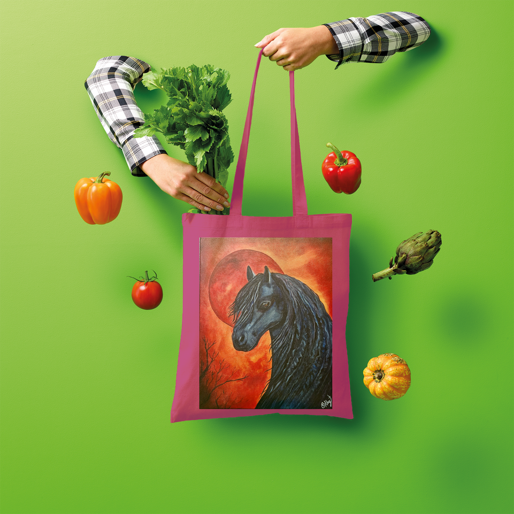 Black Horse Shopper Tote Bag