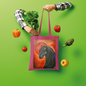 Black Horse Shopper Tote Bag