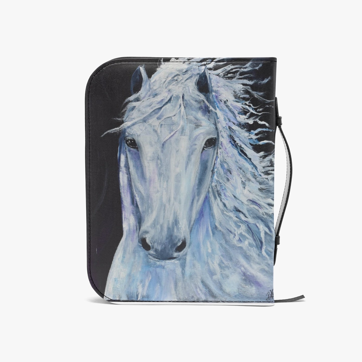 White Horse. Bible Cover