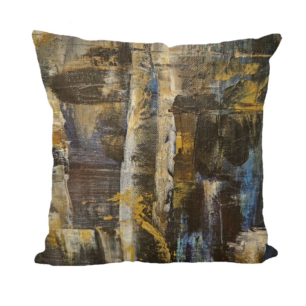 Abstract Cross Throw Pillows