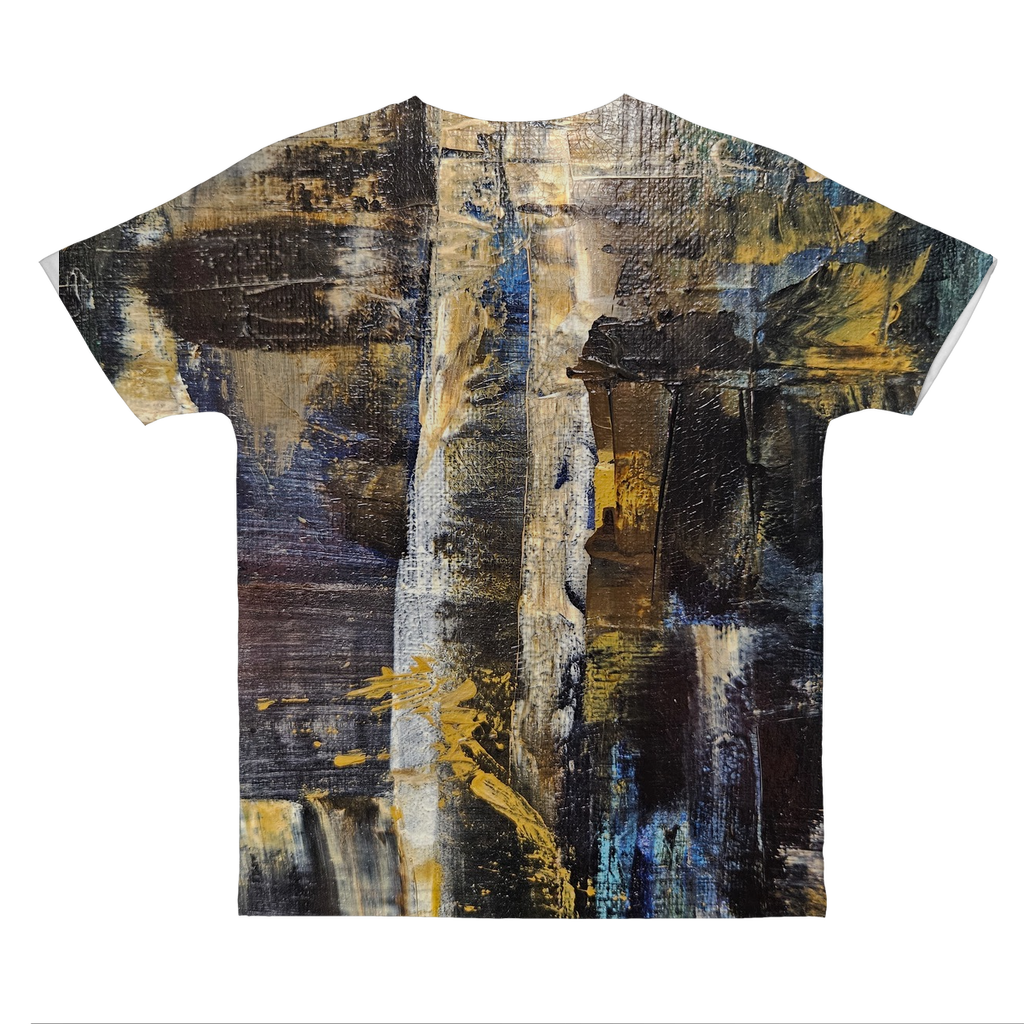 Abstract Cross Classic Sublimation Adult T-Shirt