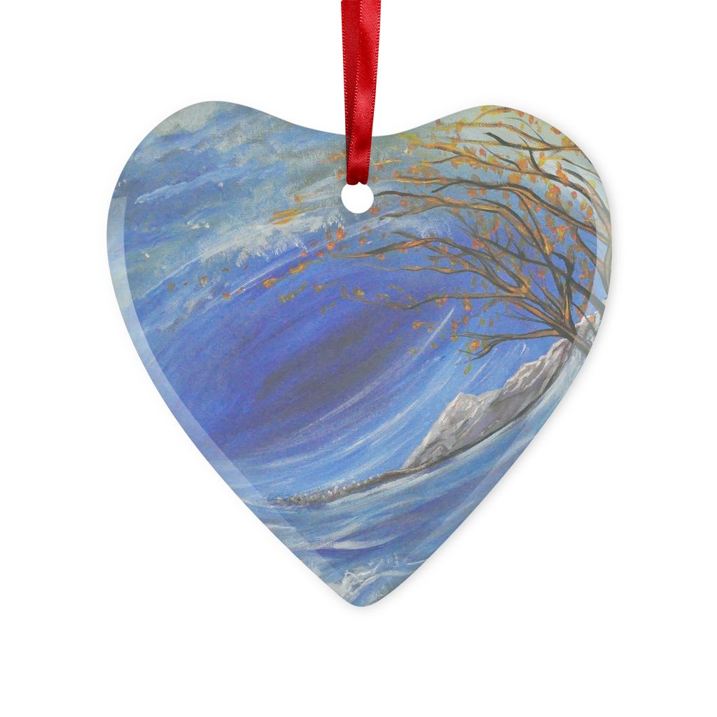HOLY SPIRIT Glass Hanging Ornament