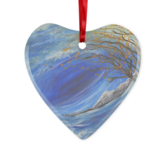 HOLY SPIRIT Glass Hanging Ornament