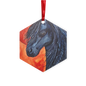 Black Horse Metal Hanging Ornament