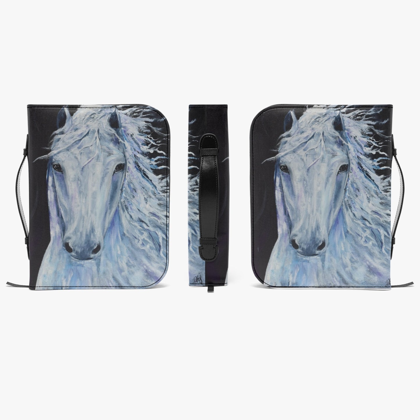 White Horse. Bible Cover