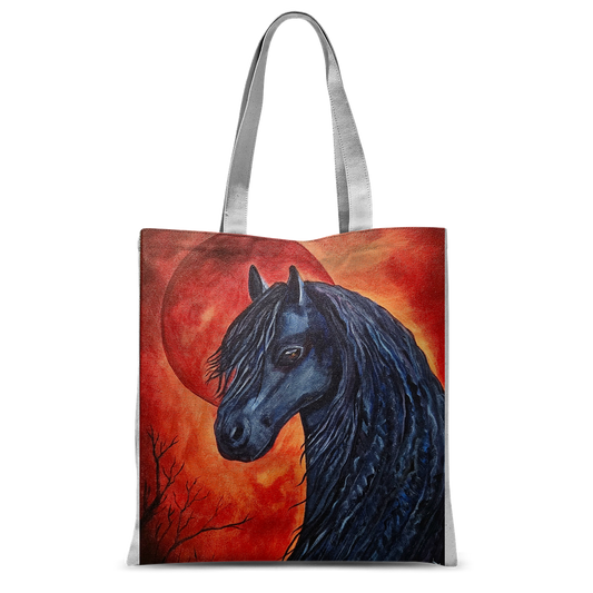 Black Horse Classic Sublimation Tote Bag