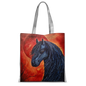 Black Horse Classic Sublimation Tote Bag