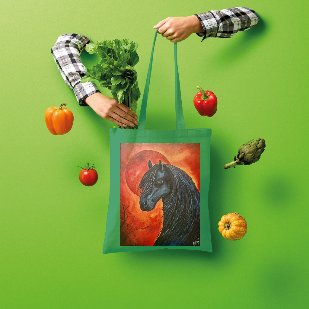 Black Horse Shopper Tote Bag