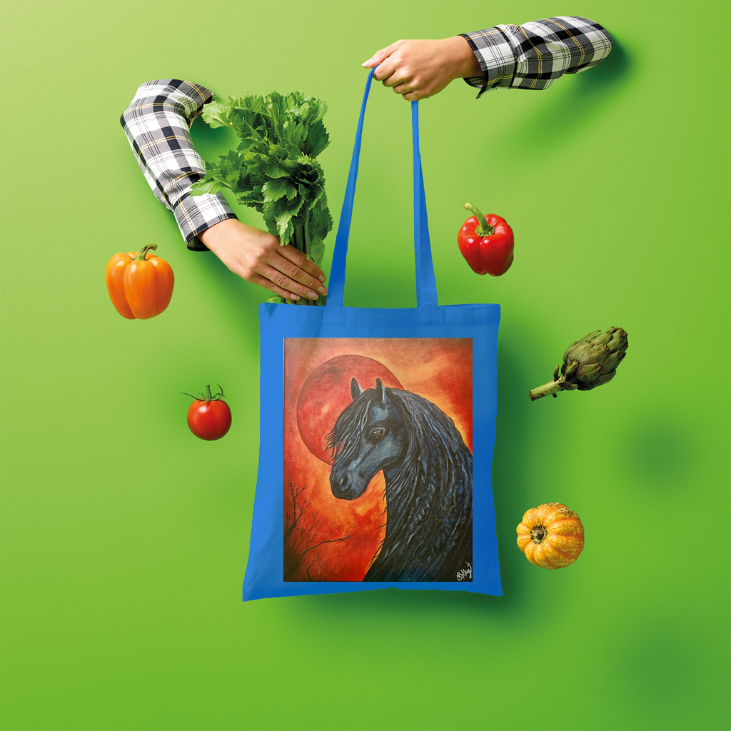 Black Horse Shopper Tote Bag