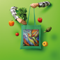 Humming Bird Shopper Tote Bag