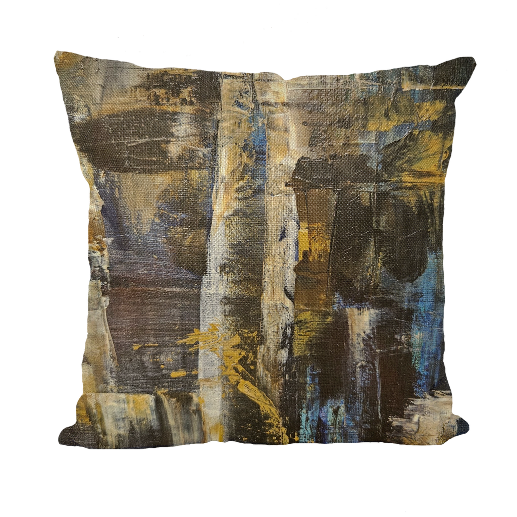 Abstract Cross Throw Pillows