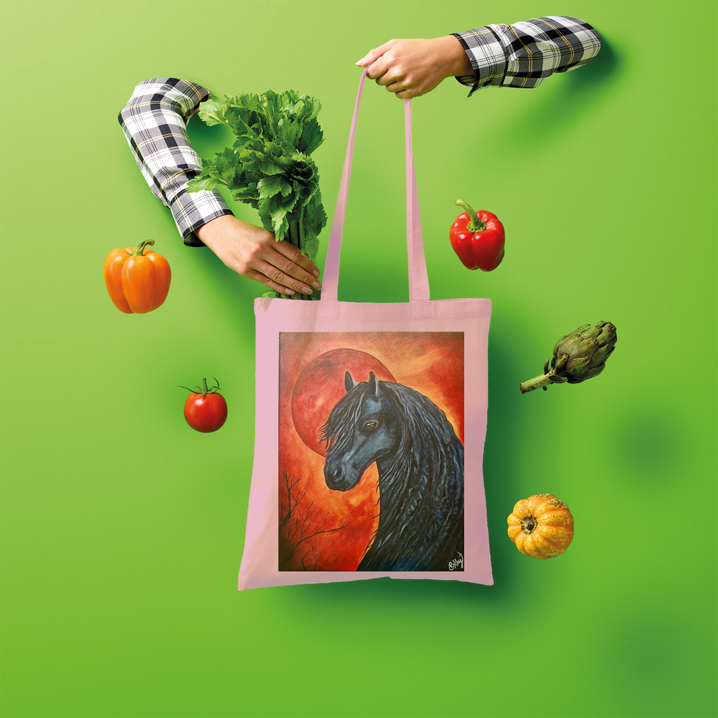 Black Horse Shopper Tote Bag