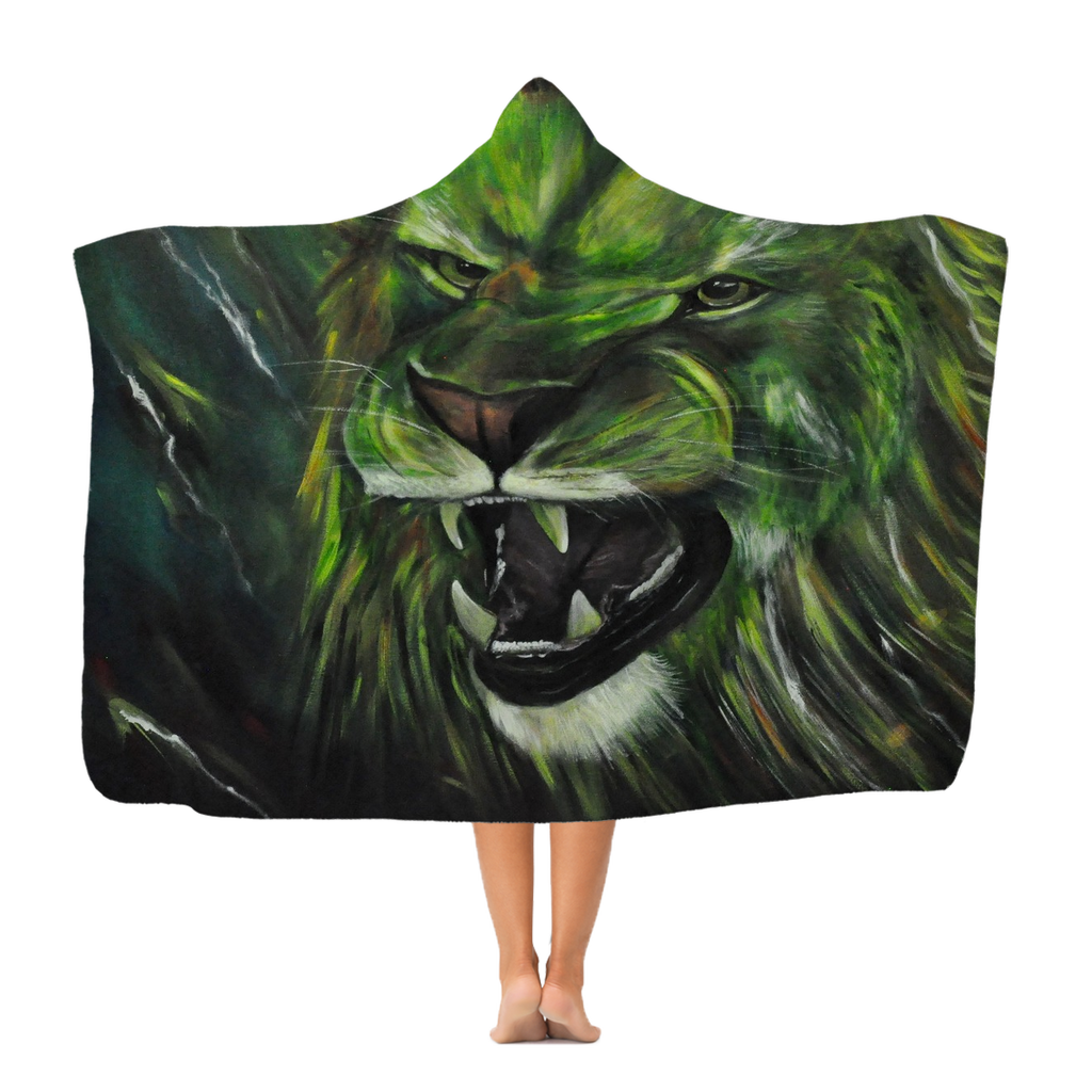 GREEN LION Classic Adult Hooded Blanket