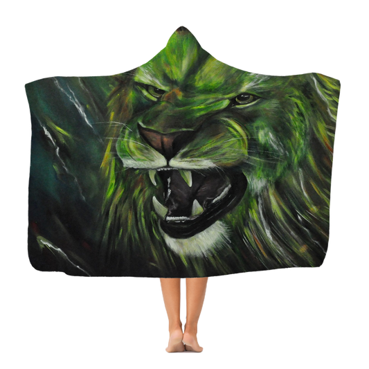 GREEN LION Classic Adult Hooded Blanket