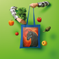 Black Horse Shopper Tote Bag