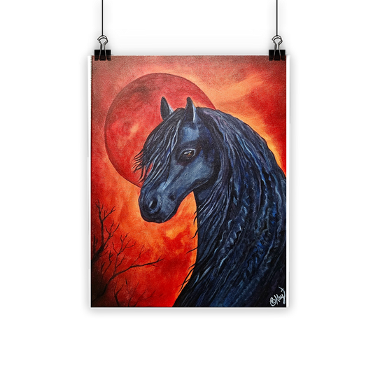 Black Horse Classic Poster