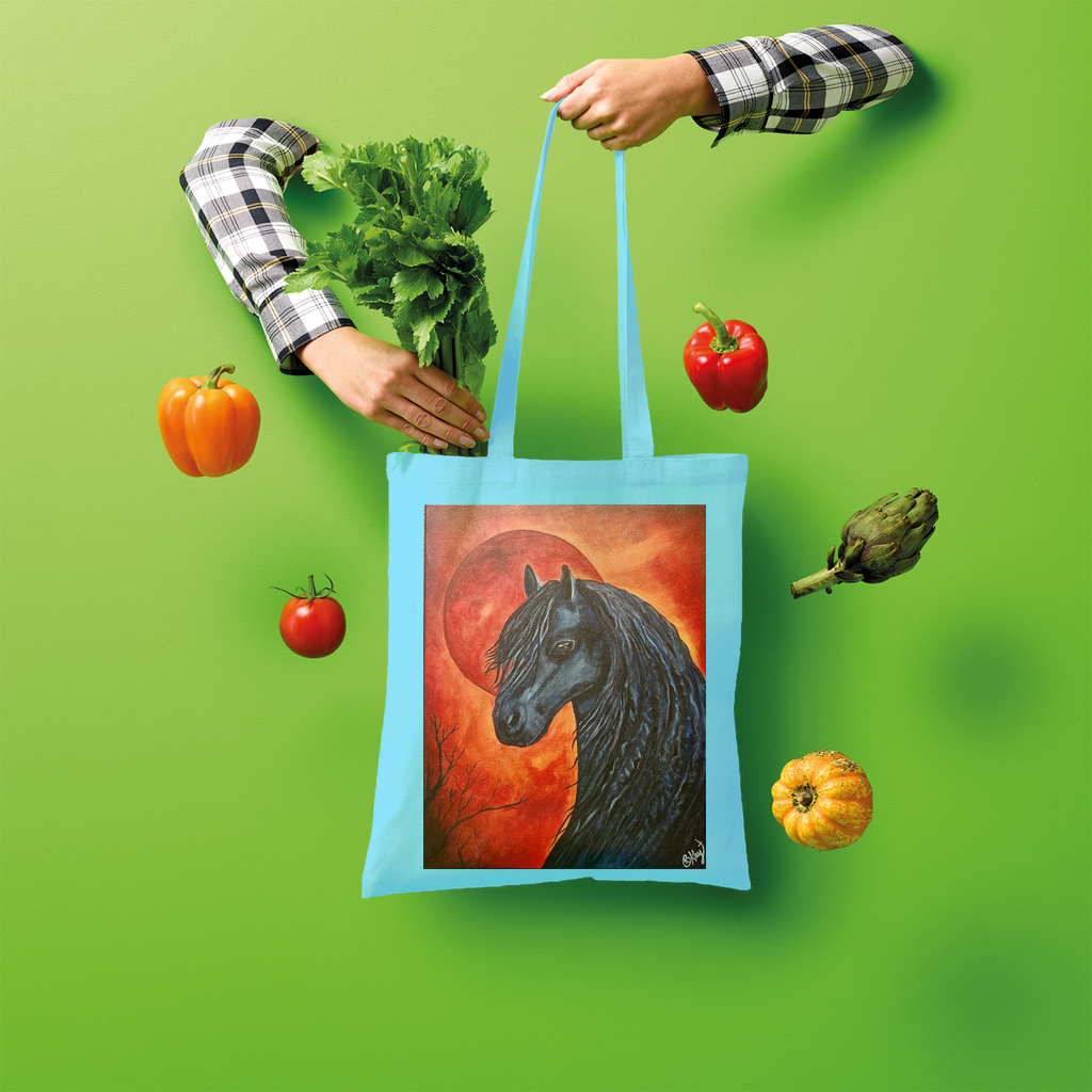 Black Horse Shopper Tote Bag
