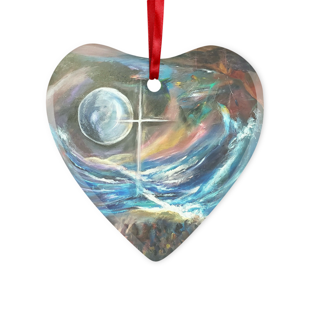 Heaven Bound Glass Hanging Ornament