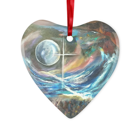 Heaven Bound Glass Hanging Ornament