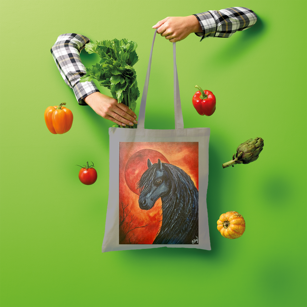 Black Horse Shopper Tote Bag