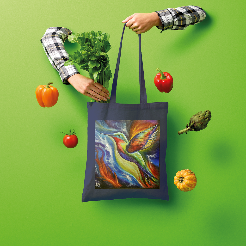 Humming Bird Shopper Tote Bag
